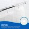 Kenney Mfg Medium Weight PEVA Shower Liner and Ring Set, 70" W x 72" H, Clear KN61708 - alternate 3